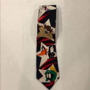 Looney Tunes Character Vintage 💯% Silk Tie